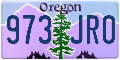 OR license plate 973JRO