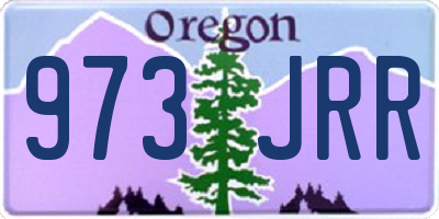 OR license plate 973JRR