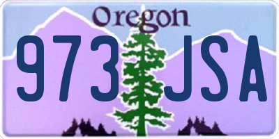OR license plate 973JSA