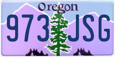 OR license plate 973JSG