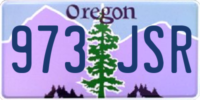 OR license plate 973JSR