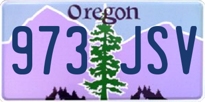 OR license plate 973JSV