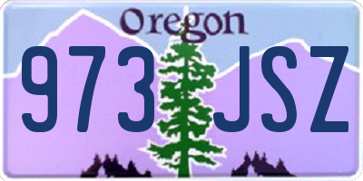 OR license plate 973JSZ