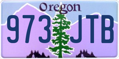 OR license plate 973JTB