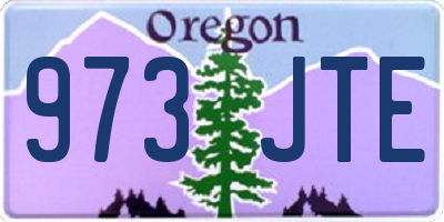 OR license plate 973JTE
