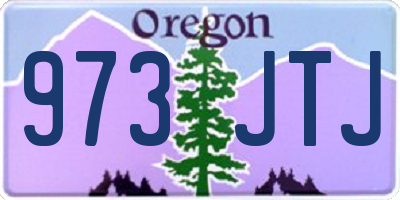 OR license plate 973JTJ