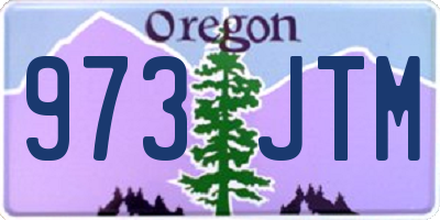 OR license plate 973JTM