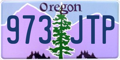 OR license plate 973JTP