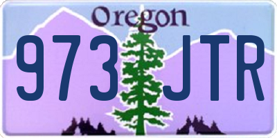OR license plate 973JTR