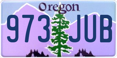 OR license plate 973JUB