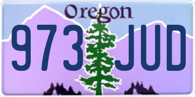 OR license plate 973JUD