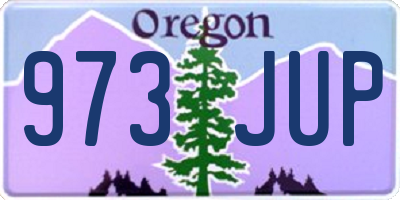 OR license plate 973JUP