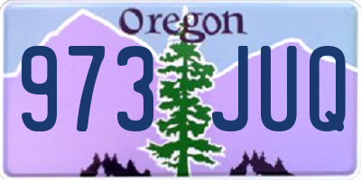 OR license plate 973JUQ