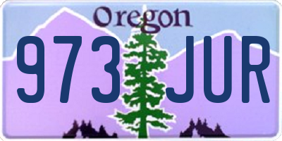 OR license plate 973JUR