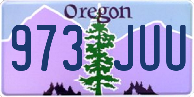 OR license plate 973JUU