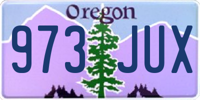 OR license plate 973JUX