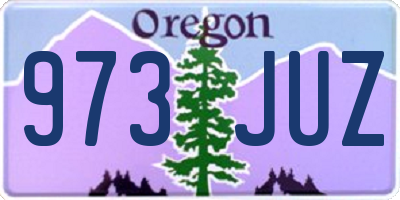 OR license plate 973JUZ