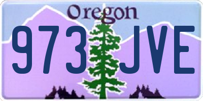 OR license plate 973JVE