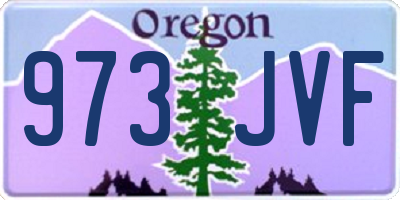 OR license plate 973JVF