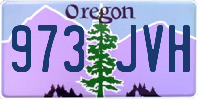 OR license plate 973JVH