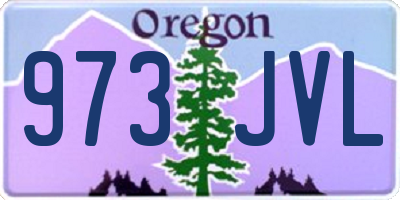OR license plate 973JVL