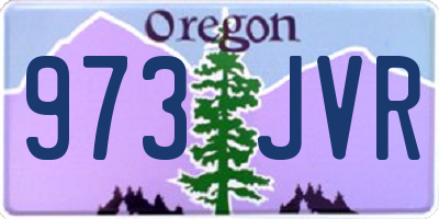 OR license plate 973JVR
