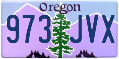 OR license plate 973JVX
