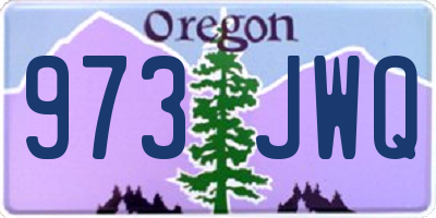 OR license plate 973JWQ