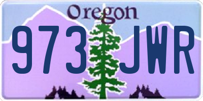 OR license plate 973JWR