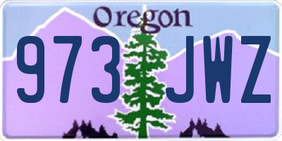 OR license plate 973JWZ