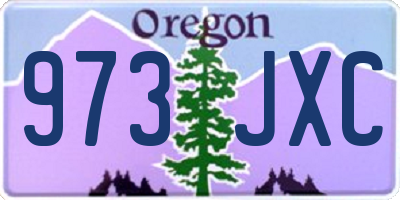 OR license plate 973JXC