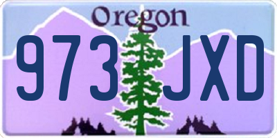 OR license plate 973JXD