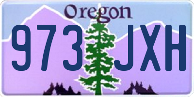 OR license plate 973JXH