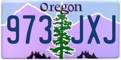 OR license plate 973JXJ