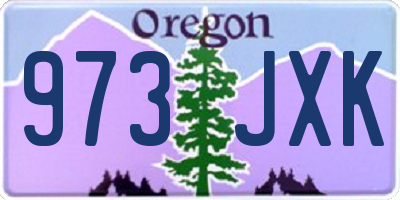 OR license plate 973JXK
