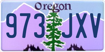 OR license plate 973JXV