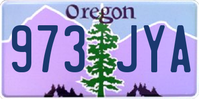 OR license plate 973JYA