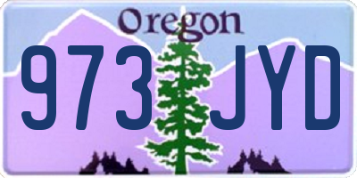 OR license plate 973JYD