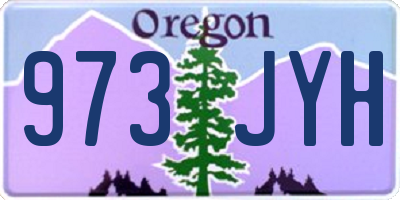OR license plate 973JYH