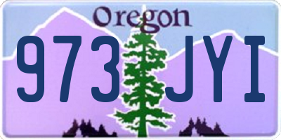 OR license plate 973JYI