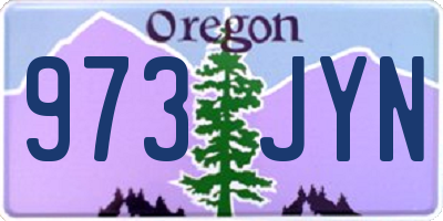 OR license plate 973JYN