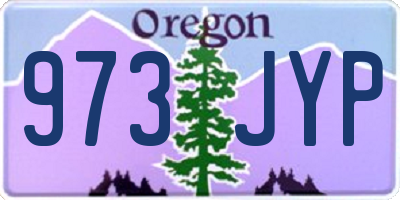 OR license plate 973JYP