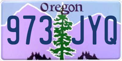 OR license plate 973JYQ
