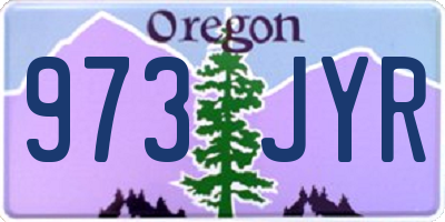 OR license plate 973JYR
