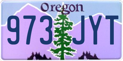 OR license plate 973JYT