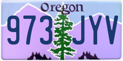 OR license plate 973JYV