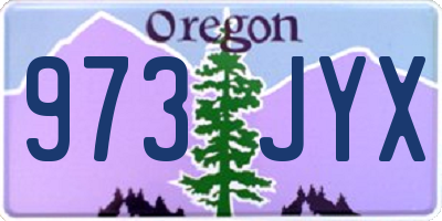 OR license plate 973JYX