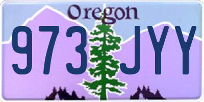 OR license plate 973JYY