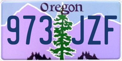 OR license plate 973JZF