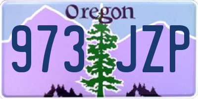 OR license plate 973JZP